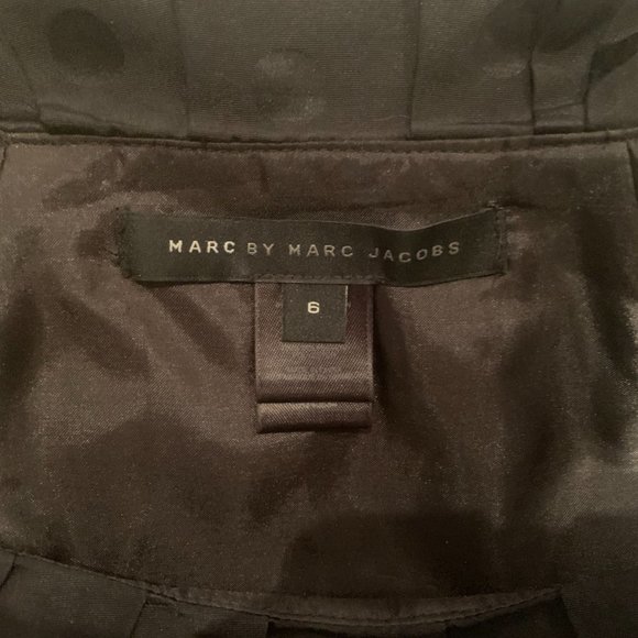 MARC JACOBS Polka Dot Jacquard Ruffle Cocktail Dress - Size 6 - Picture 11 of 11